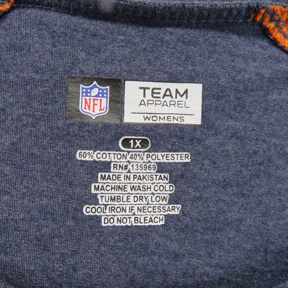 Denver Broncos T Shirt Womens Size 1X NFL Football T-Shirt Team Apparel - Picture 5 of 7
